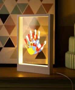 Kit de Huellas Familiares CHERRY CHEERS con Luz, Marco de