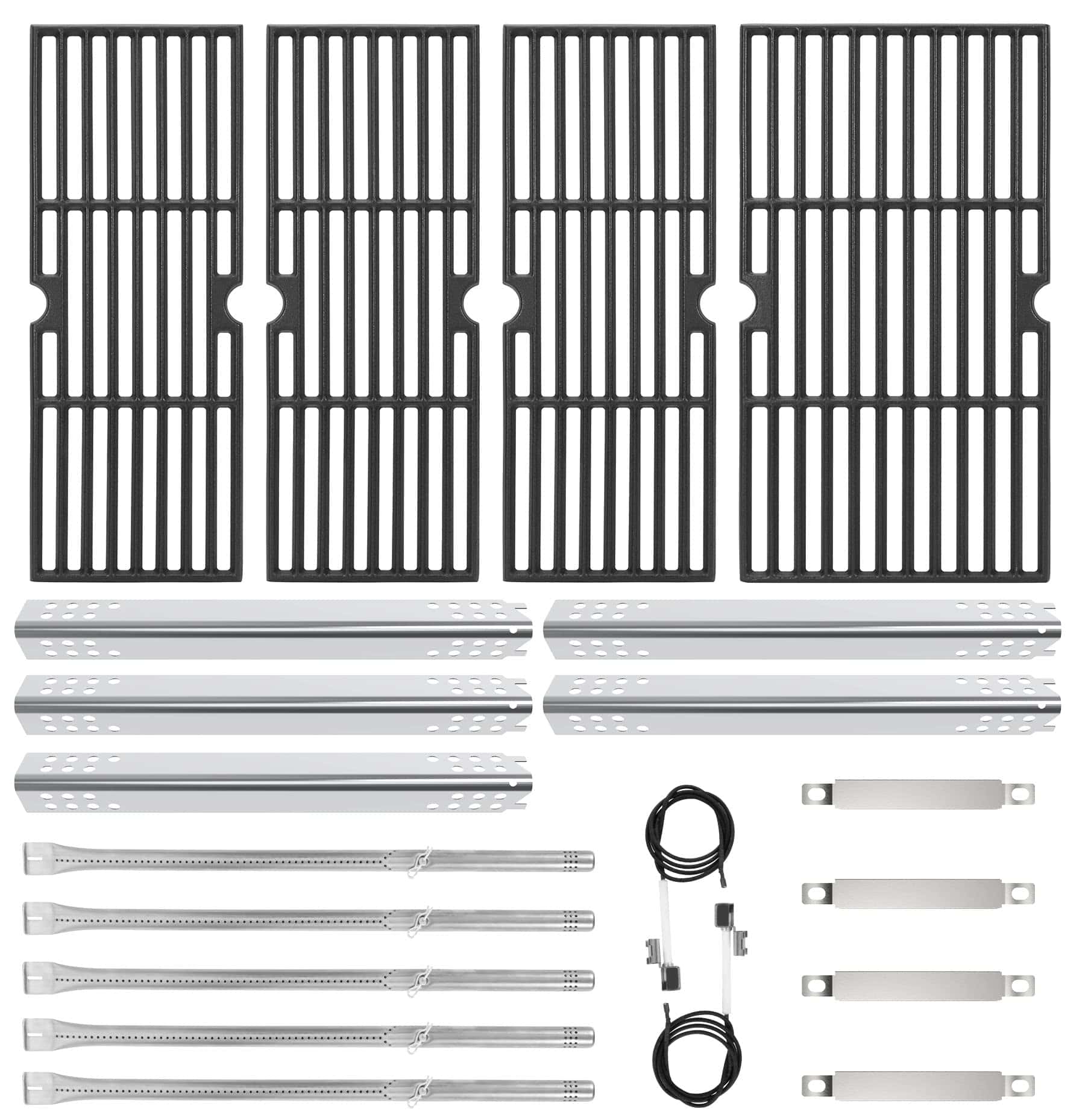 Parrillas de Hierro Fundido y Kit de Partes de Acero