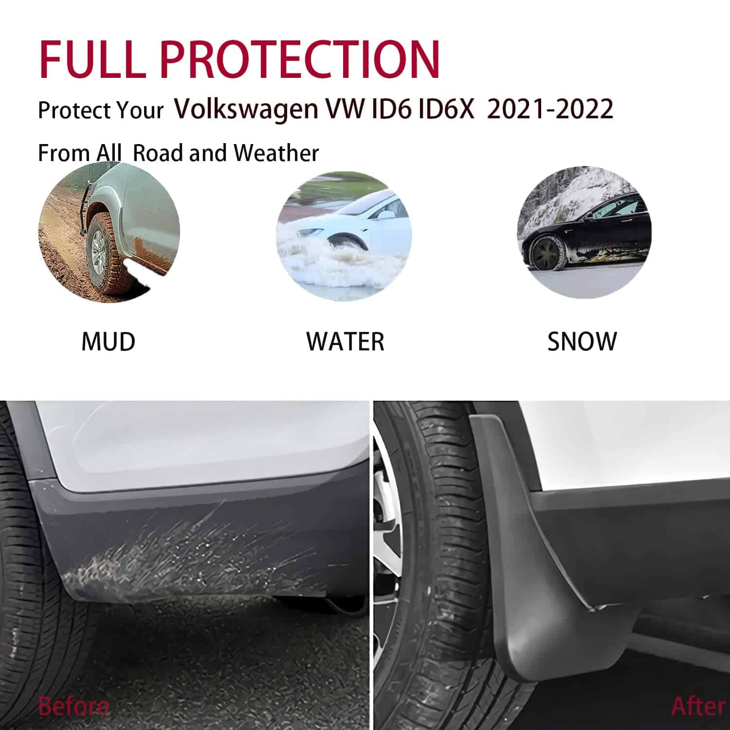 Kit de loderas para 2021 2022 Volkswagen VW ID.6 ID6X ID6 - Imagen 5