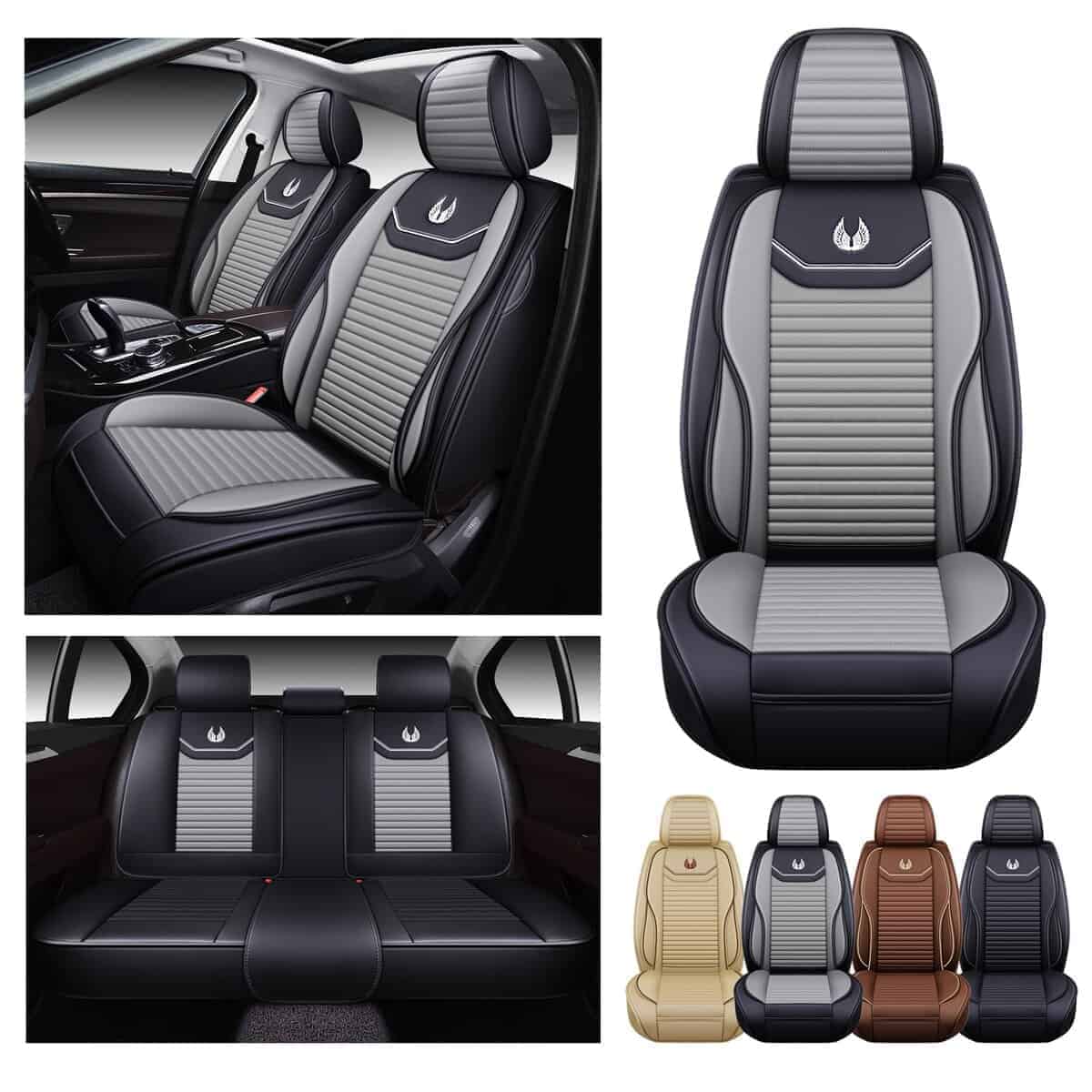 Fundas de Asiento para Automóvil Oasis Auto de Cuero Falso