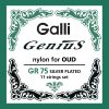 Cuerdas de Oud Galli GR75 Plateadas de Nylon Transparente -