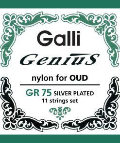 Cuerdas de Oud Galli GR75 Plateadas de Nylon Transparente -
