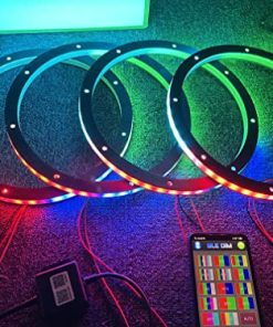 Anillos de Altavoces LED Sando Tech 4PCS 6.5'' Dream Color