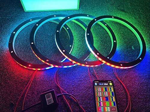 Anillos de Altavoces LED Sando Tech 4PCS 6.5'' Dream Color
