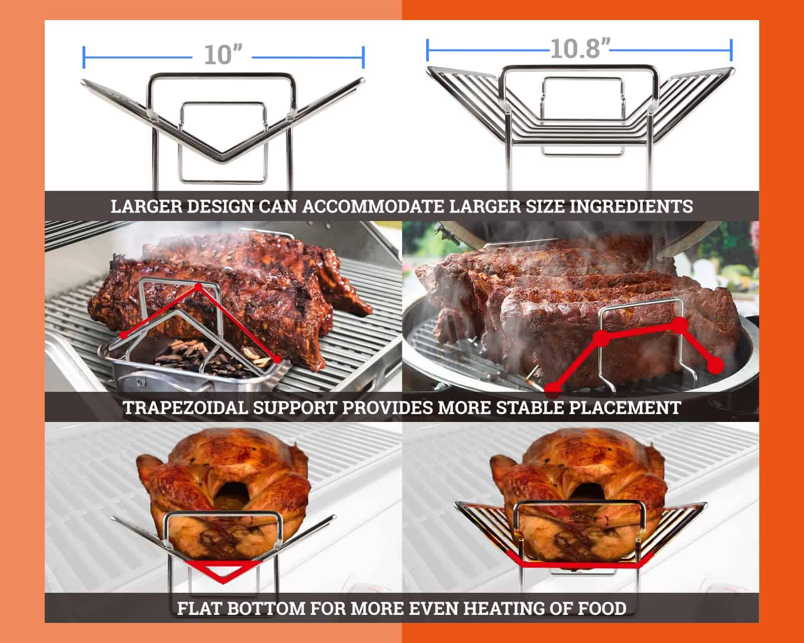 Accesorios para parrilla de costillas y asador para Green - Imagen 7