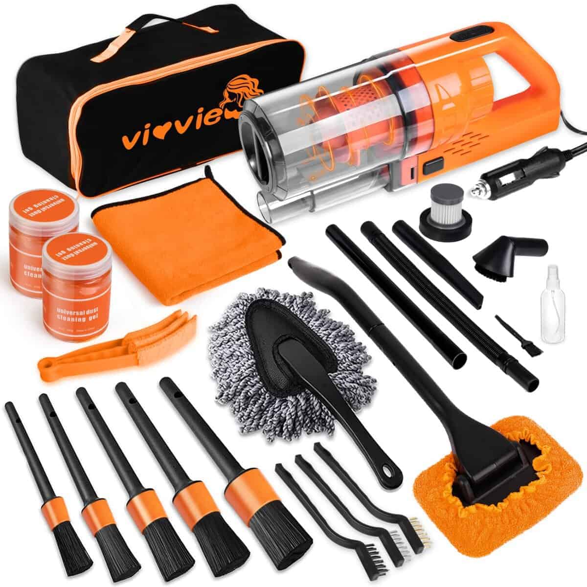 Kit de Limpieza para Automóvil vioview Interior, 17 Piezas