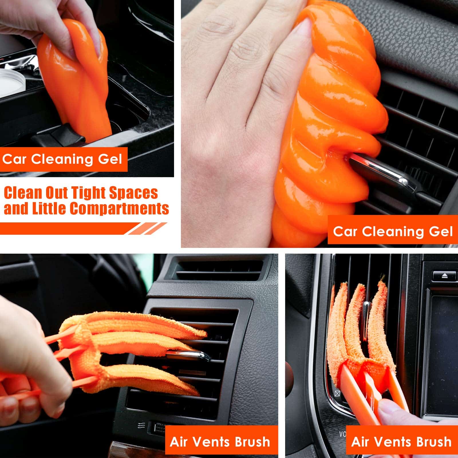 Kit de Limpieza para Automóvil vioview Interior, 17 Piezas - Imagen 8