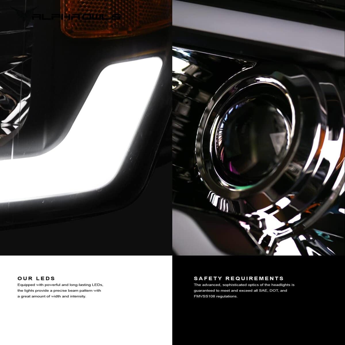 Faros Proyectores Alpha Owls 8722145 Con Barra de Luz LED - Imagen 6