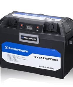 ATEM POWER Battery Box 12V con Puerto USB/DC/Toma para