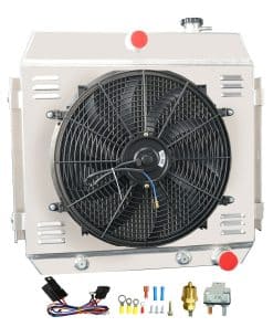 Radiador de aluminio KUUHLERSAT para Chevy Bel Air Nomad L6