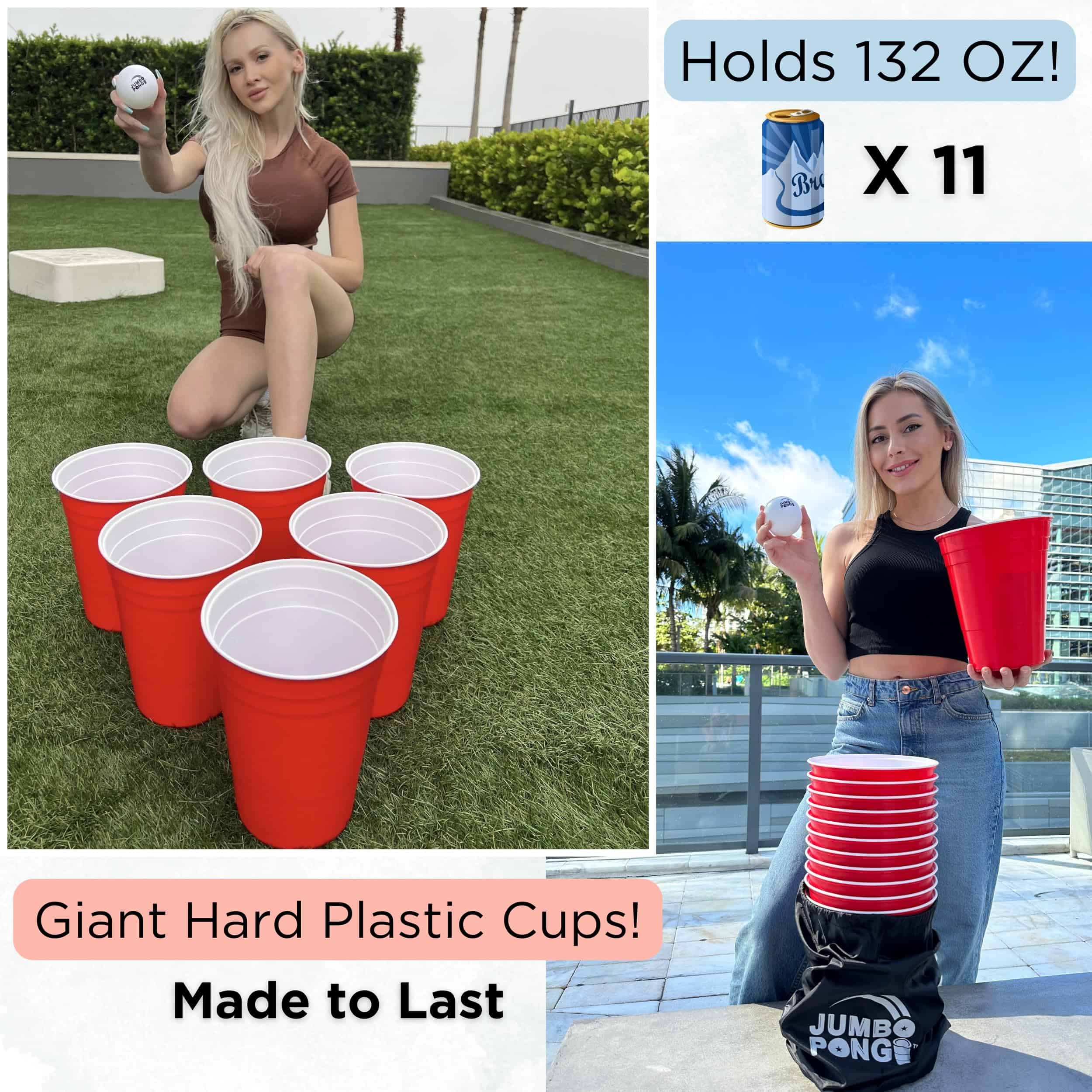 Jumbo Pong - Juegos Gigantes de Pong de Patio para - Imagen 4