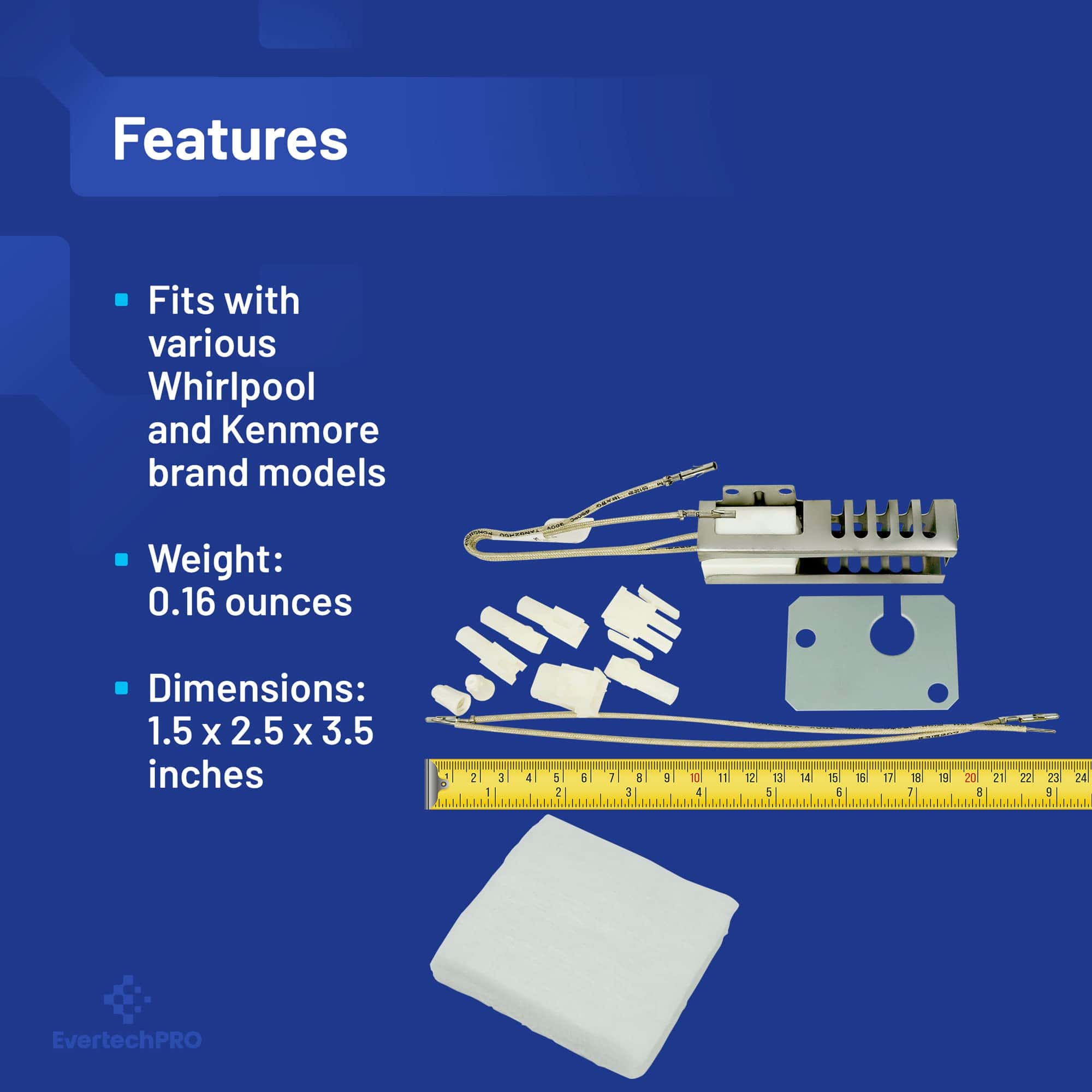 EvertechPRO 12400035 Ignitor de Rango para Horno - Imagen 5