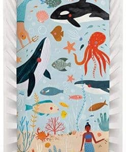 Sábana bajera de cuna de algodón egipcio 100% sateén de