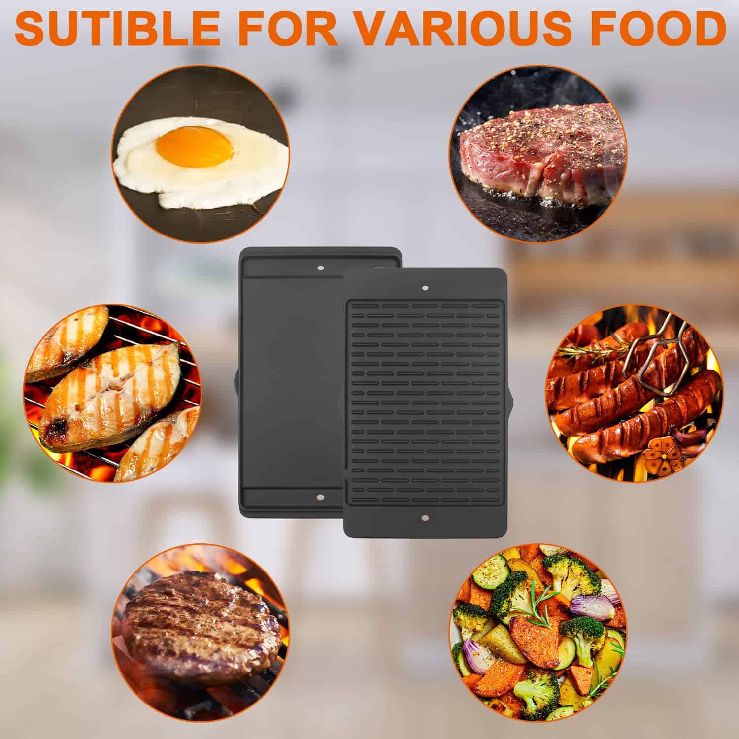 Parrilla de Hierro Fundido 7566 para Parrillas a Gas de la - Imagen 5