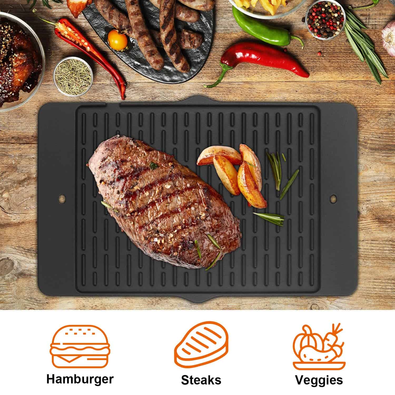 Parrilla de Hierro Fundido 7566 para Parrillas a Gas de la - Imagen 6