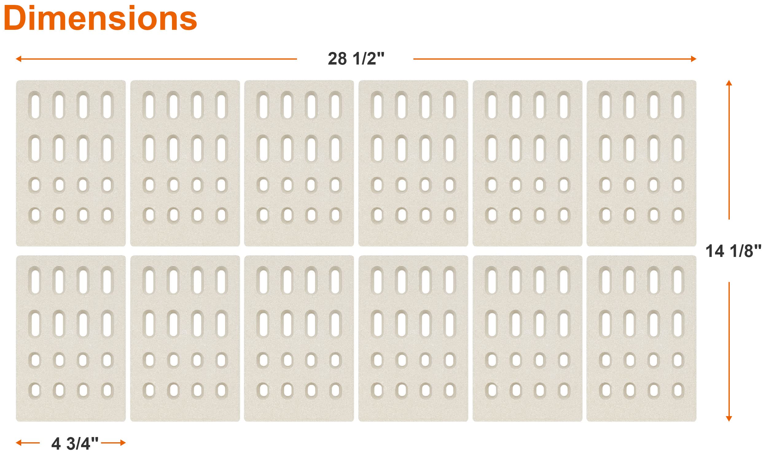 12-Pack Llamarada Cerámica para Parrillas Grand Turbo, - Imagen 3