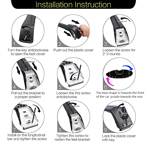 2Pcs Barras Transversales de Rack de Techo para - Imagen 6