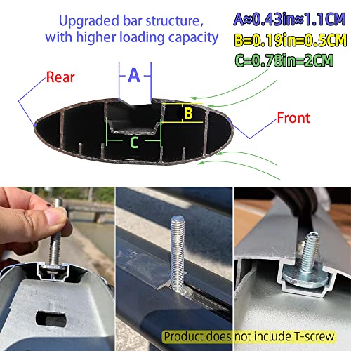 2Pcs Barras Transversales de Rack de Techo para - Imagen 7