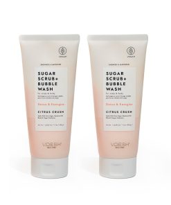 VOESH Sugar Scrub + Bubble Wash, Exfoliante y Limpiador