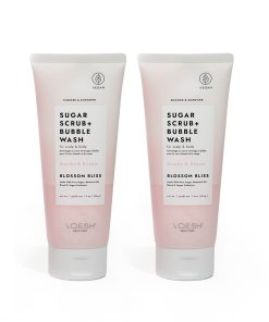 VOESH Sugar Scrub + Bubble Wash, Exfoliante -al Vegano