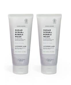 VOESH Sugar Scrub + Bubble Wash, Exfoliante -al Vegano