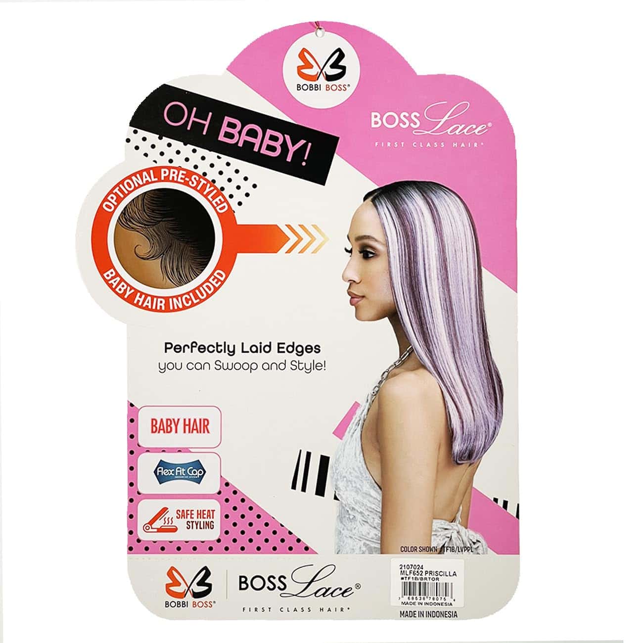 Bobbi Boss Peluca de Encaje Frontal HD MLF652 Oh Baby - Imagen 6