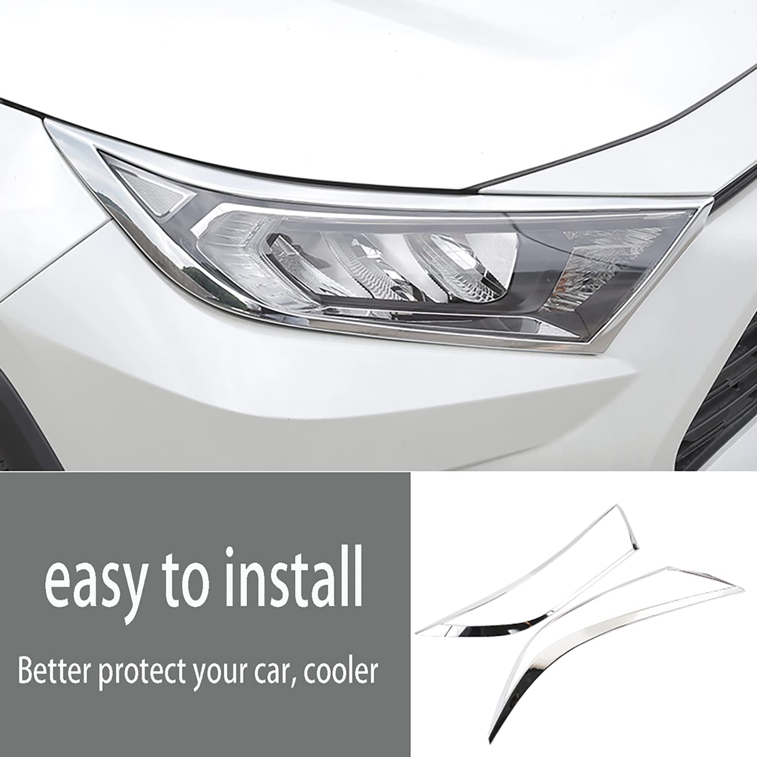 Accesorios para automóviles KEAIMEI para Toyota RAV4 2019 - Imagen 3