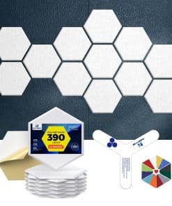 Paneles Acústicos Autoadhesivos Dexmoko -Blanco