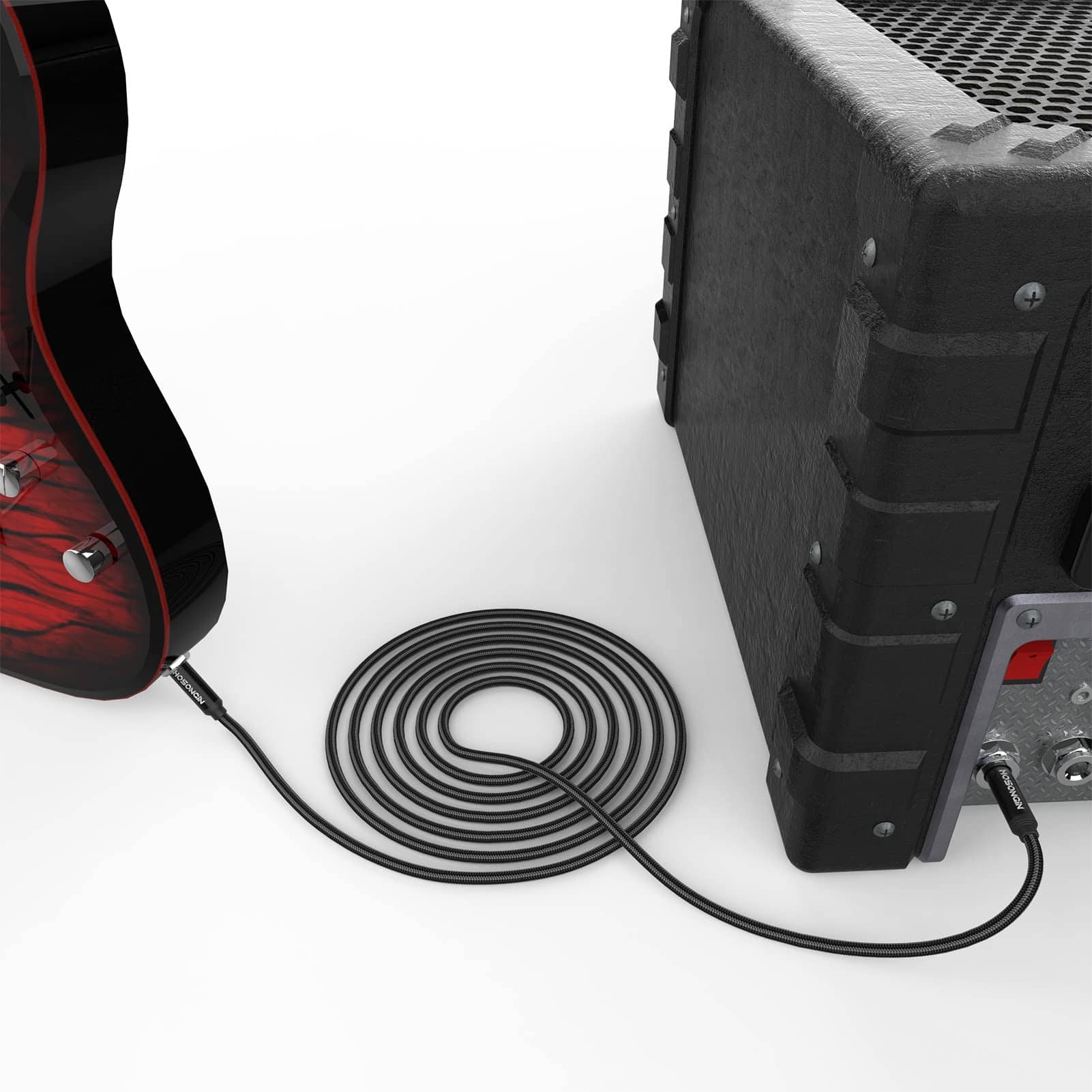 Cable de Instrumento TRS de 1/4 de pulgada HOSONGIN 15 pies - Imagen 7