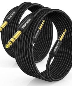 Cable de Instrumento TRS de 1/4 de pulgada HOSONGIN 15 pies