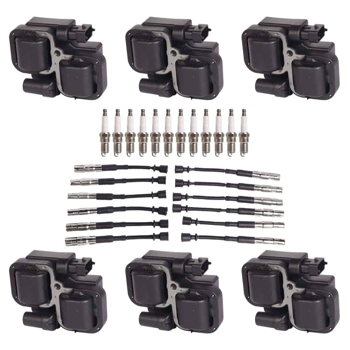 ENA Juego de 6 Bobinas de Encendido con 12 Bujías de Iridio