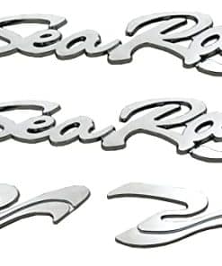 4pcs Nuevos Emblemas de guión de onda de mar SR Sea Ray SR