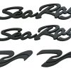 4pcs Nuevos Emblemas 3D de Letras de Onda SR de Sea Ray