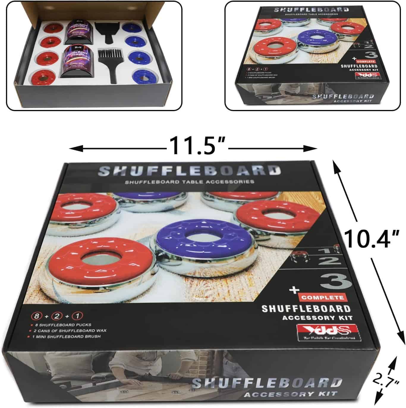 Set de Pucks y Arena para Shuffleboard - Pucks de Mesa de 2 - Imagen 5
