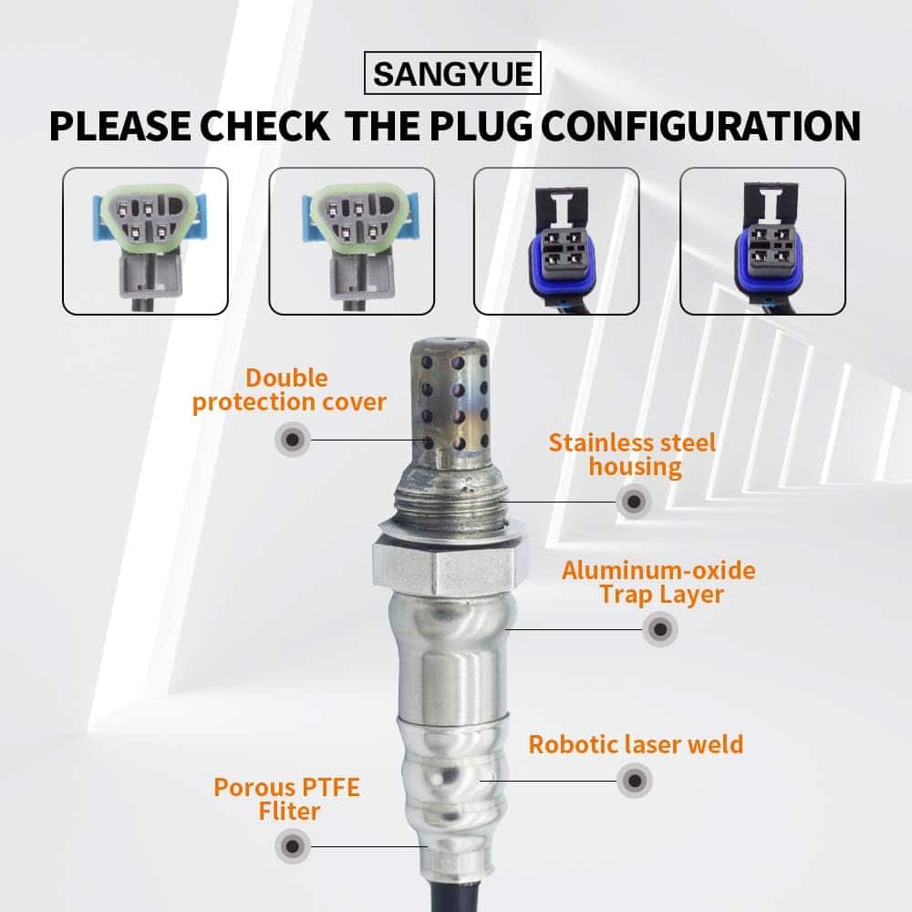 Sangyue 4PCS Sensor de Oxígeno O2 1 y 2 para 2006 GMC - Imagen 3