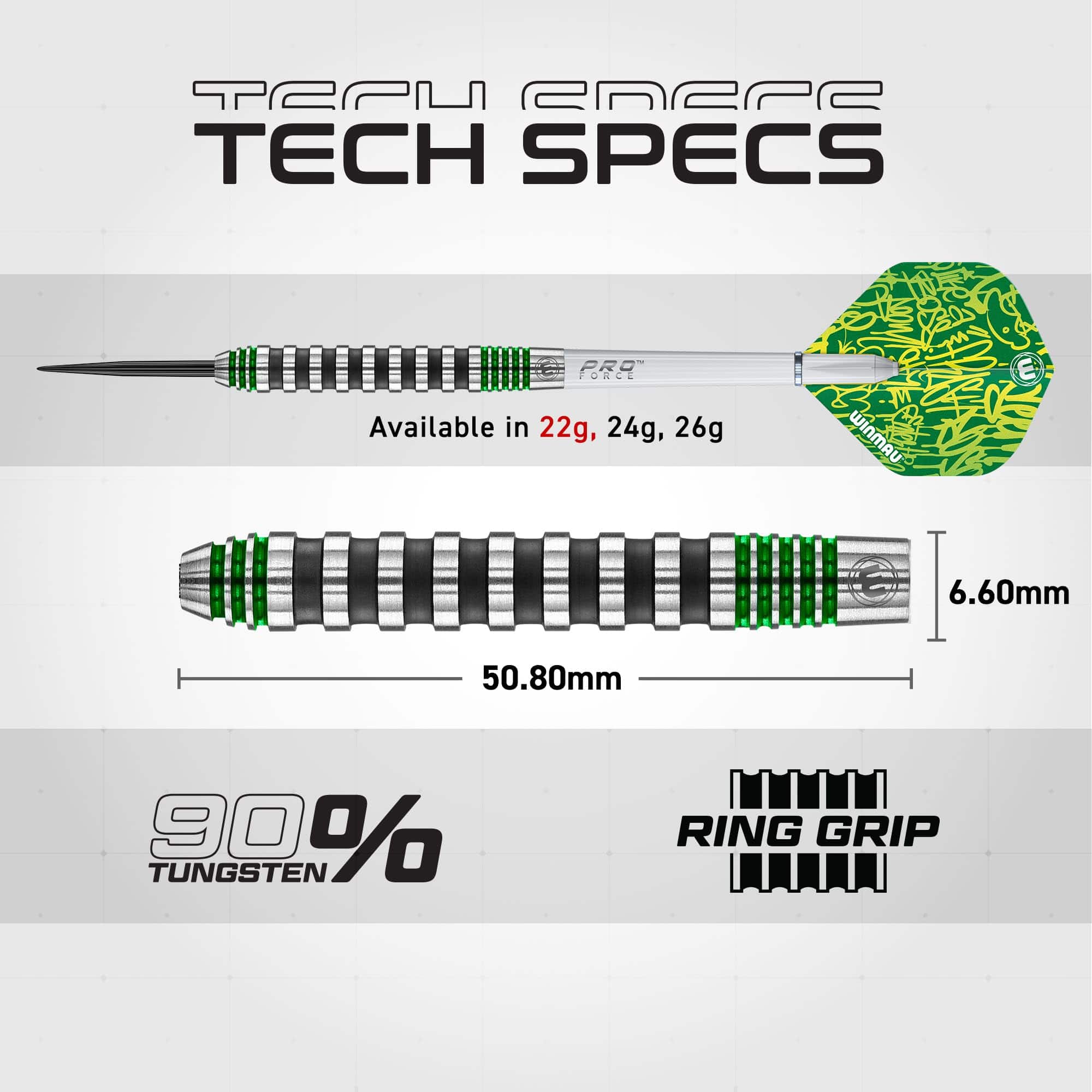 Set de Dardos Steeltip WINMAU Advance 500 Series de - Imagen 5