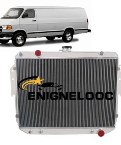 Radiator de aluminio de 3 filas Enignelooc para Dodge Ram