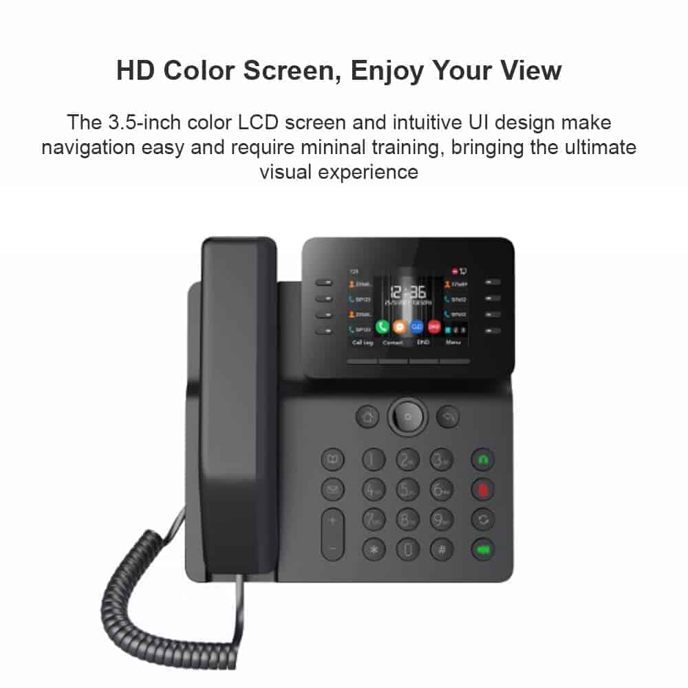 Teléfono de Negocios Fanvil V64 Prime con 12 Líneas SIP, - Imagen 3