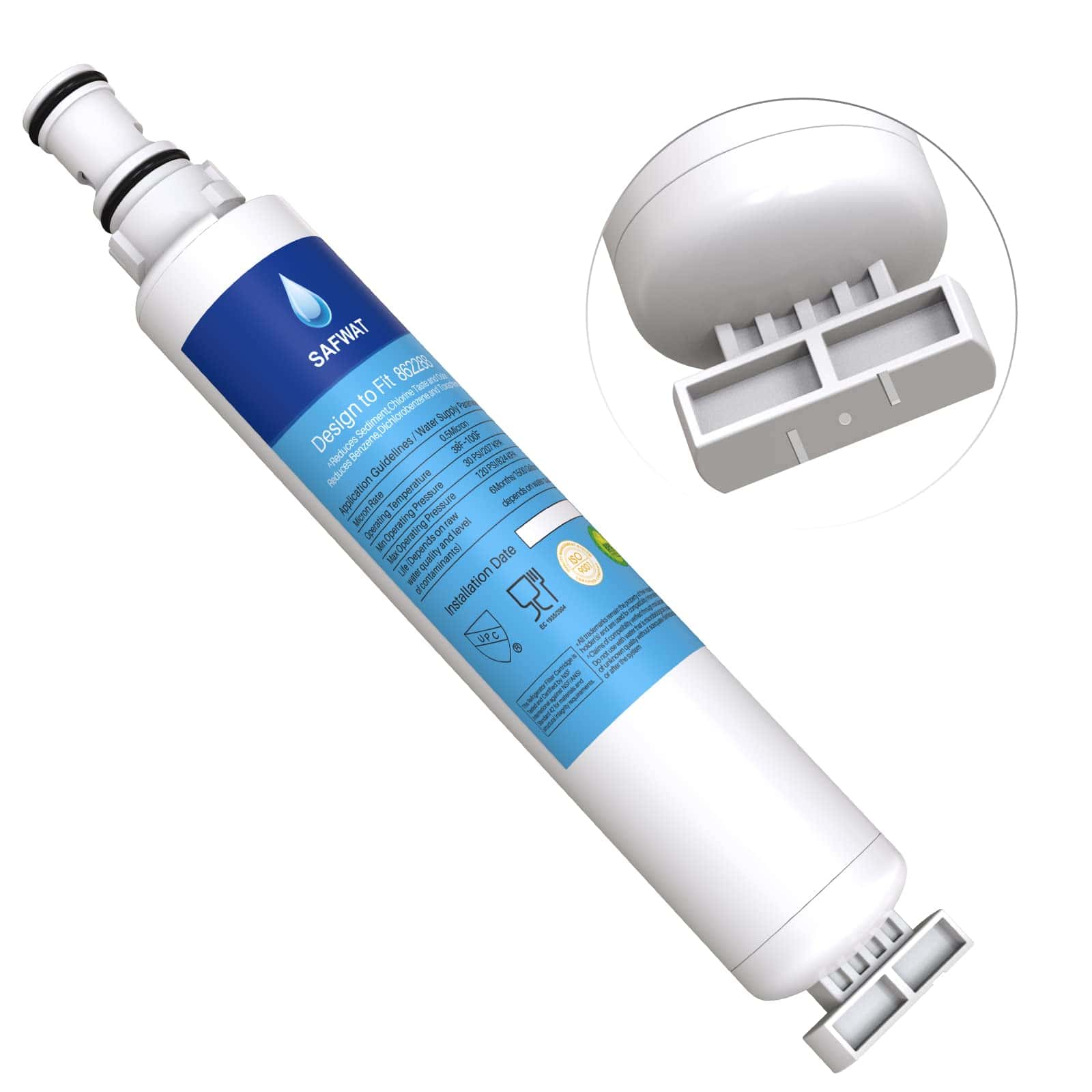 Filtro de Agua de Repuesto SAFWAT 862288 para Fisher & - Imagen 6