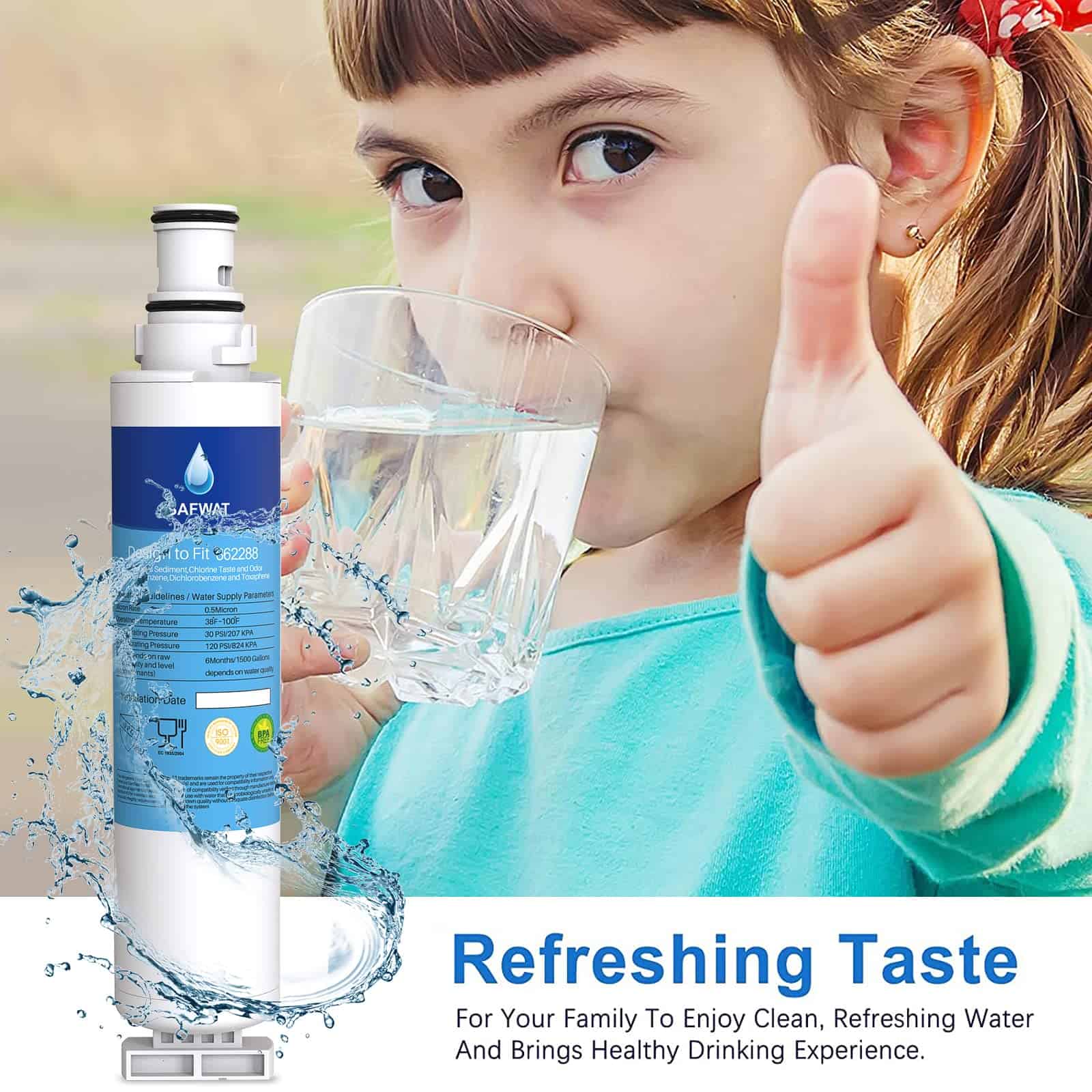 Filtro de Agua de Repuesto SAFWAT 862288 para Fisher & - Imagen 7