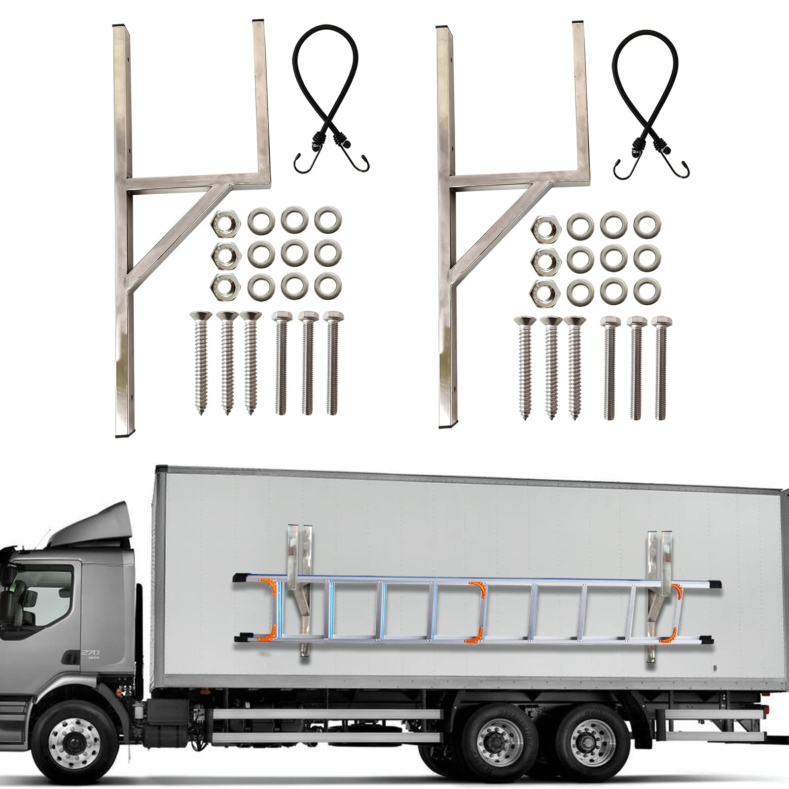 GaeaAuto 2pcs Soporte de Escalera Lateral Universal para