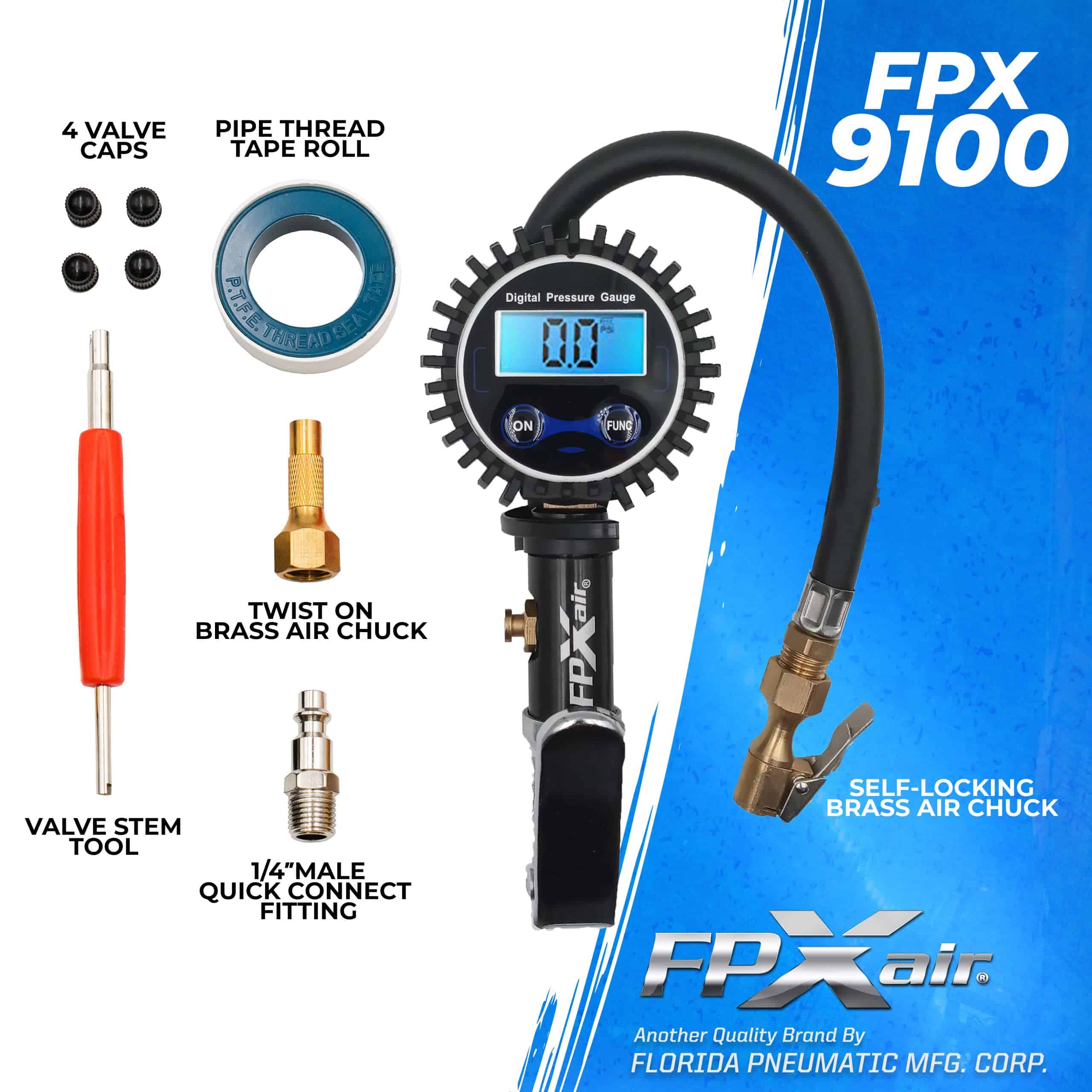 Inflador de neumáticos digital FPXAIR: FPX-9100, Kit - Imagen 5