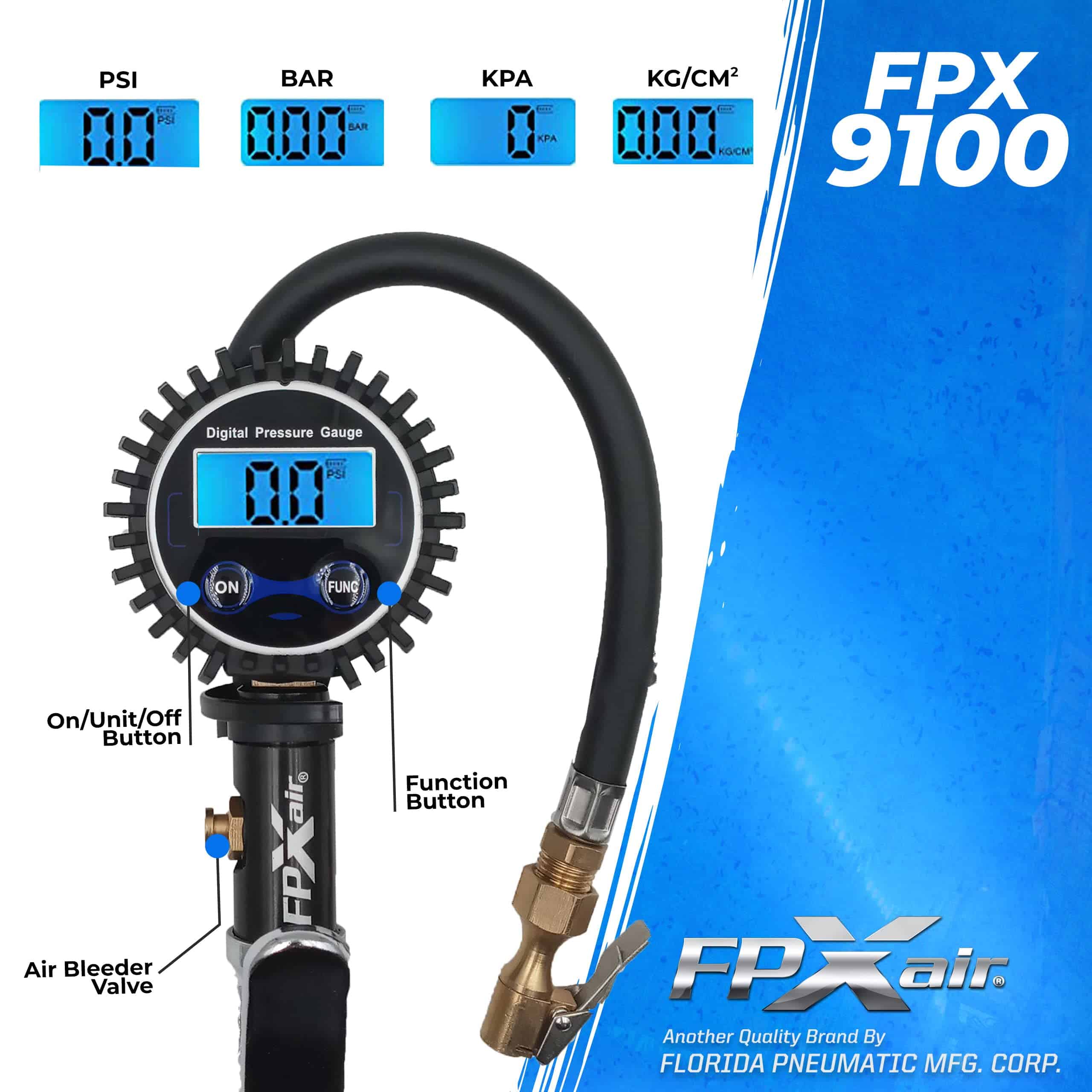 Inflador de neumáticos digital FPXAIR: FPX-9100, Kit - Imagen 6