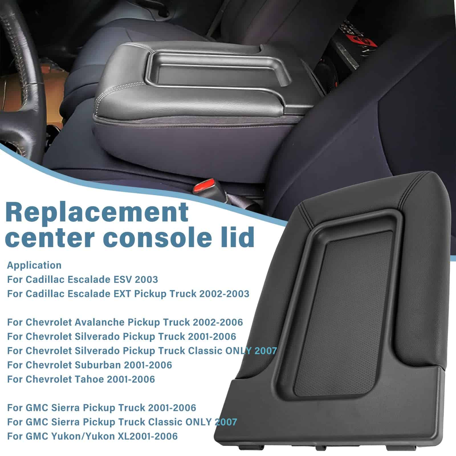 Kit de reemplazo de tapa de consola central LEIMO KPARTS - Imagen 8