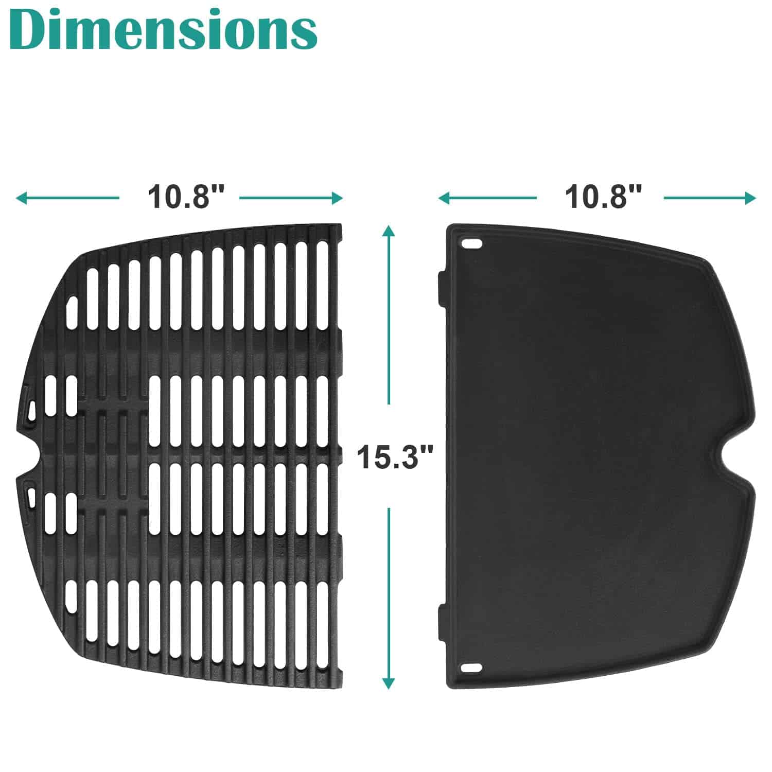 Quemador de Parrilla 41862, Rejillas de Hierro Fundido - Imagen 3