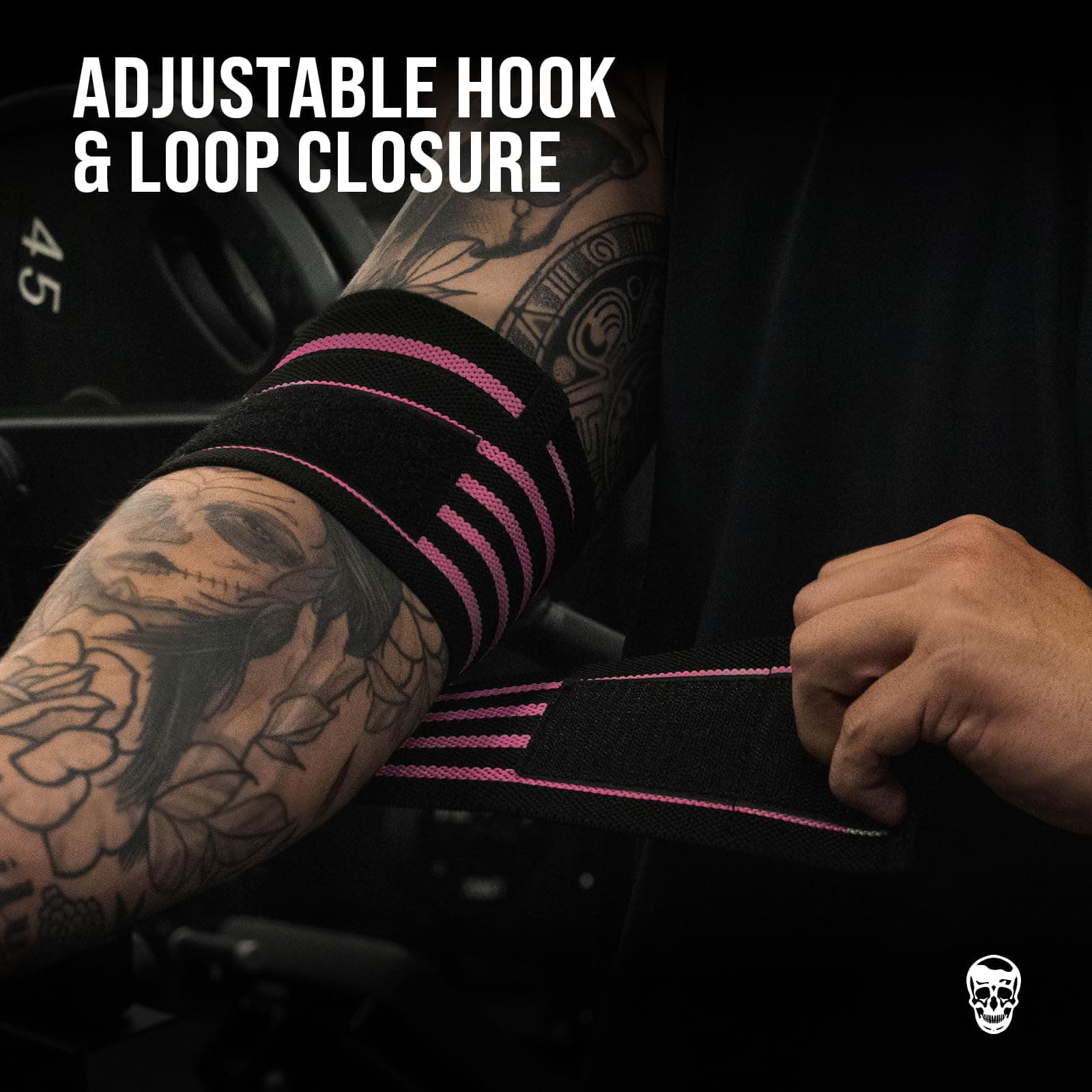 Vendas de Codo para Levantamiento de Pesas -Rosa - Imagen 4