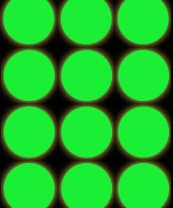 Pelotas de Ping Pong de Calidad -Verde que Brilla en la Oscu