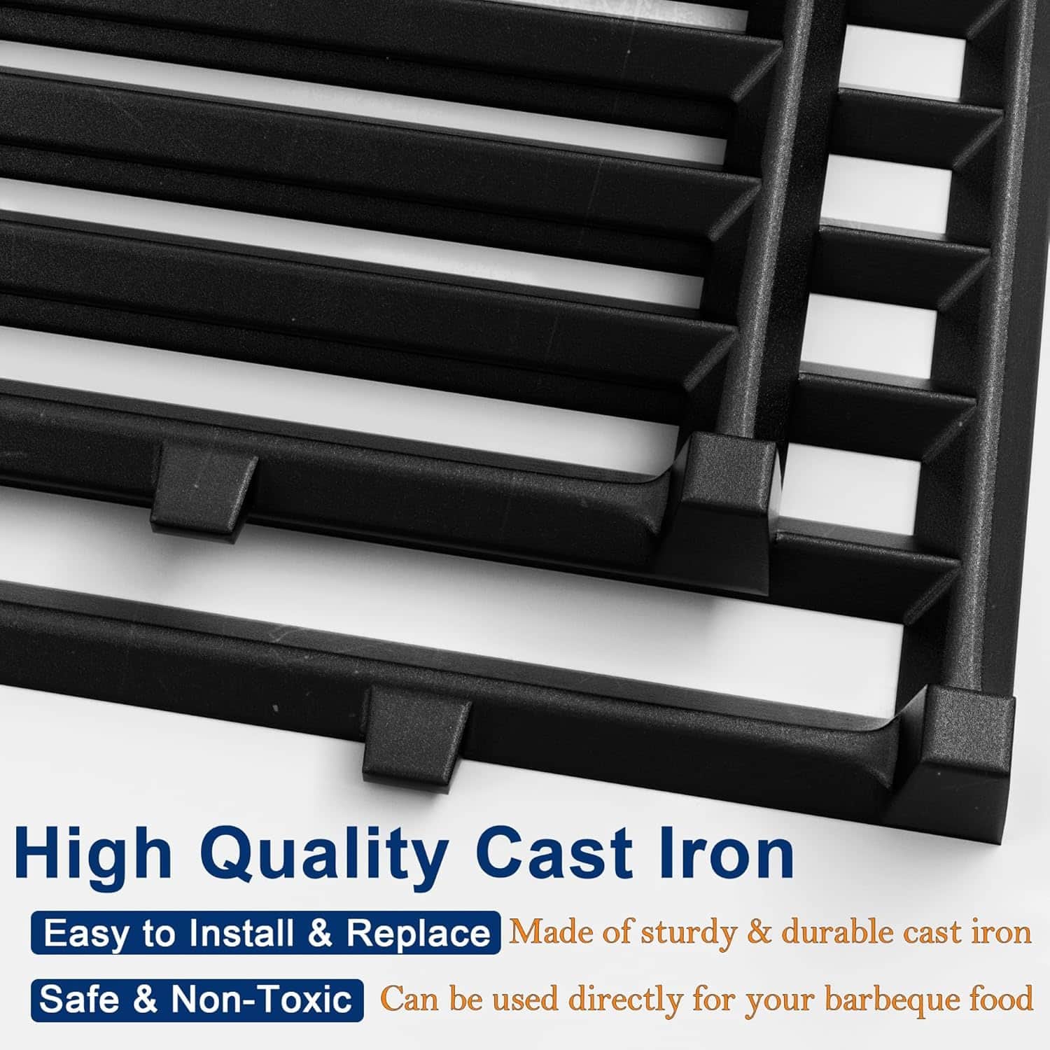 Parrillas de cocción de hierro fundido DELSbbq 66096 para - Imagen 4