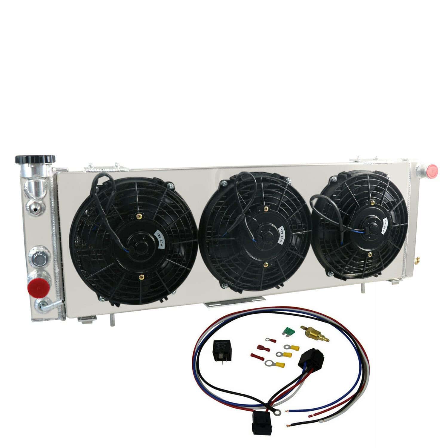 Radiador de Aluminio de 3 Filas con Revestimiento de