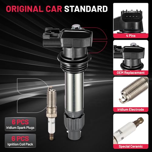 Paquete de bobina de encendido BDFHYK y bujías de iridio - Imagen 7